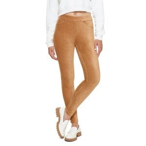 HUE Camel Corduroy Leggings. NWT - Size XL. Pull-on stretchy thin wale cord.